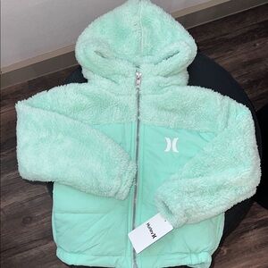 Hurley Mint Green Kids Puffer Jacket